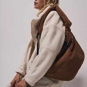 Free People fp movement overachiever Sherpa Sling Bag - White
